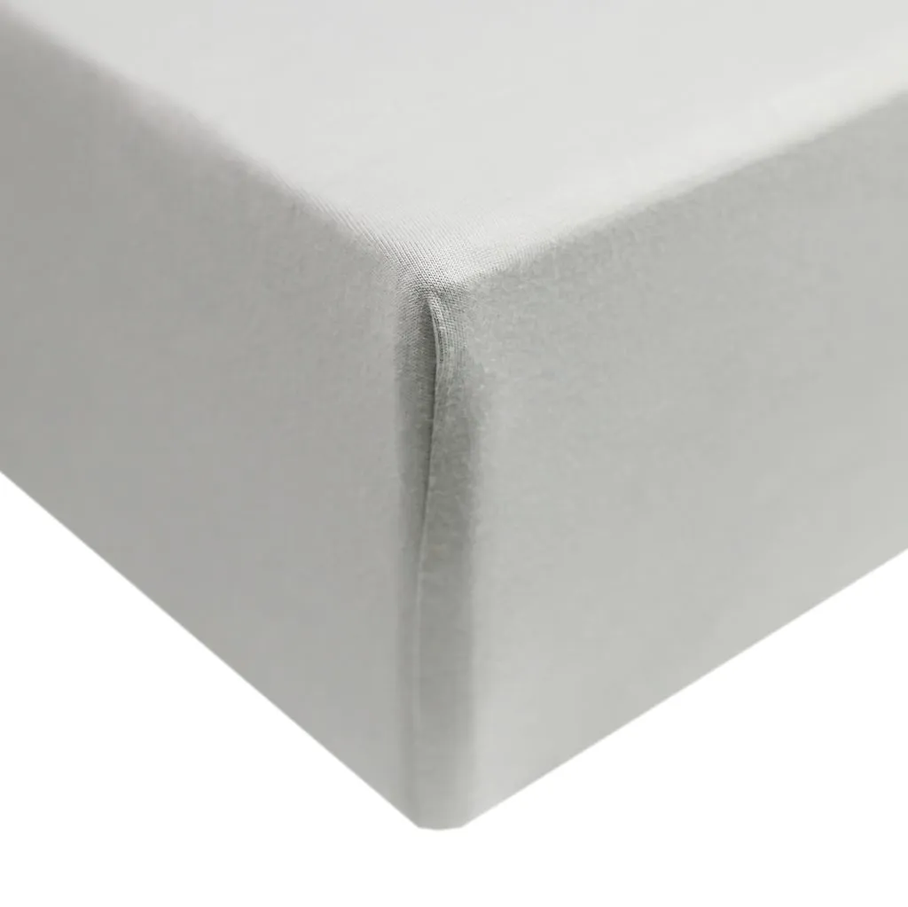 Copper Pearl Premium Knit Fitted Crib Sheet / Stone