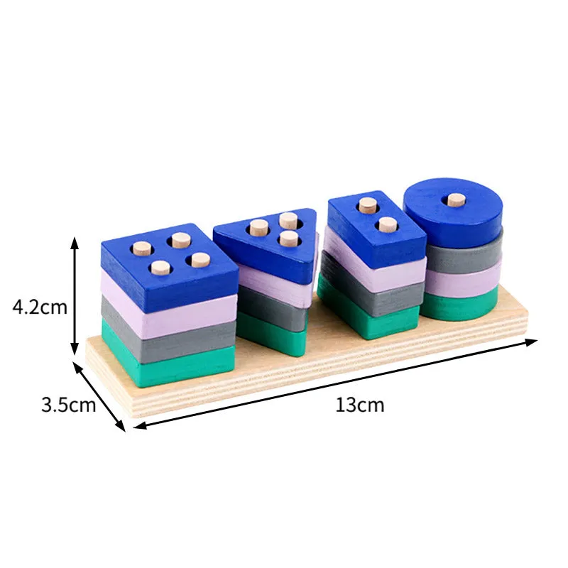 Creative Montessori Wooden Building Blocks for Early Learning Fun