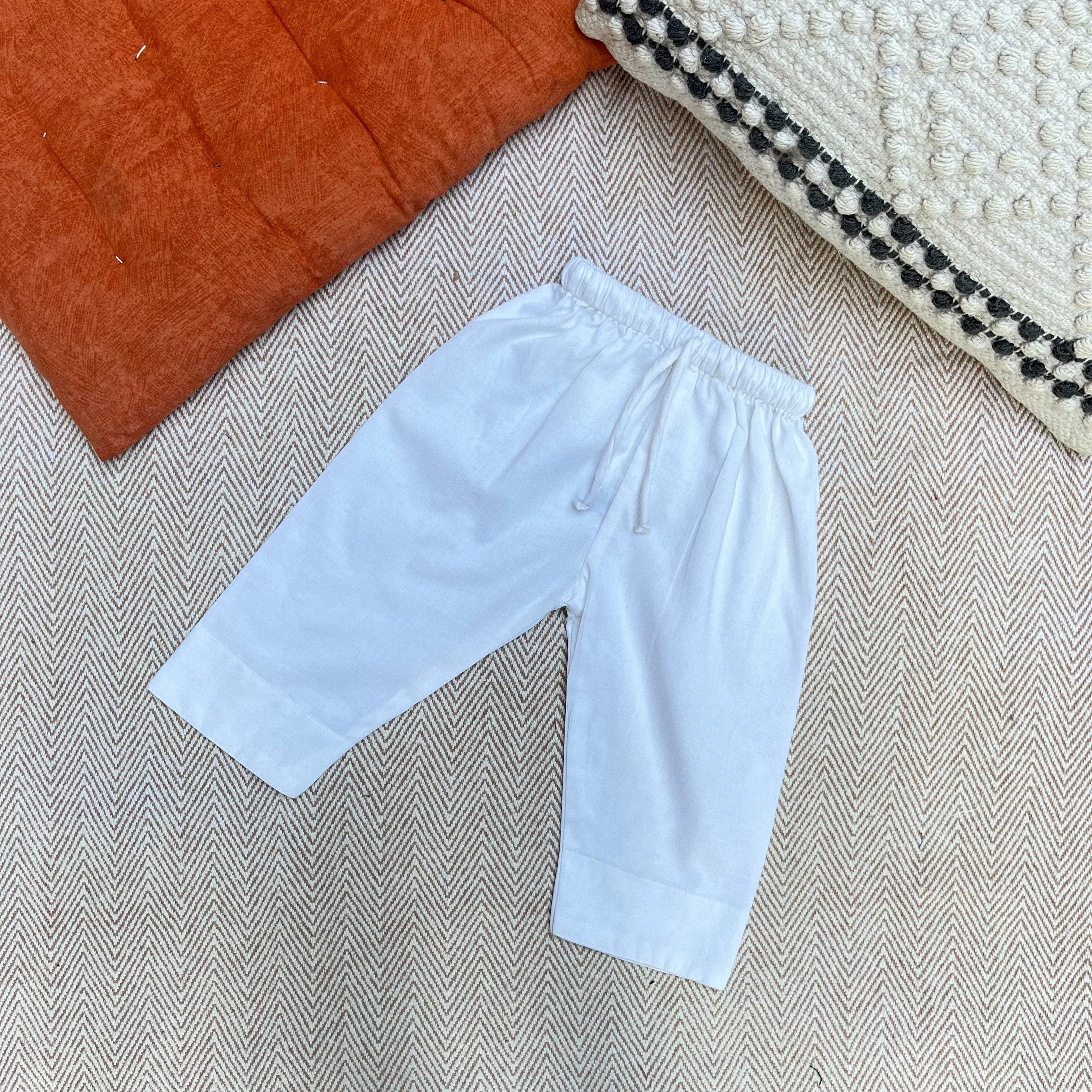 Daisy - Organic Cotton Full Sleeves Jhabla with Two Pyjamas