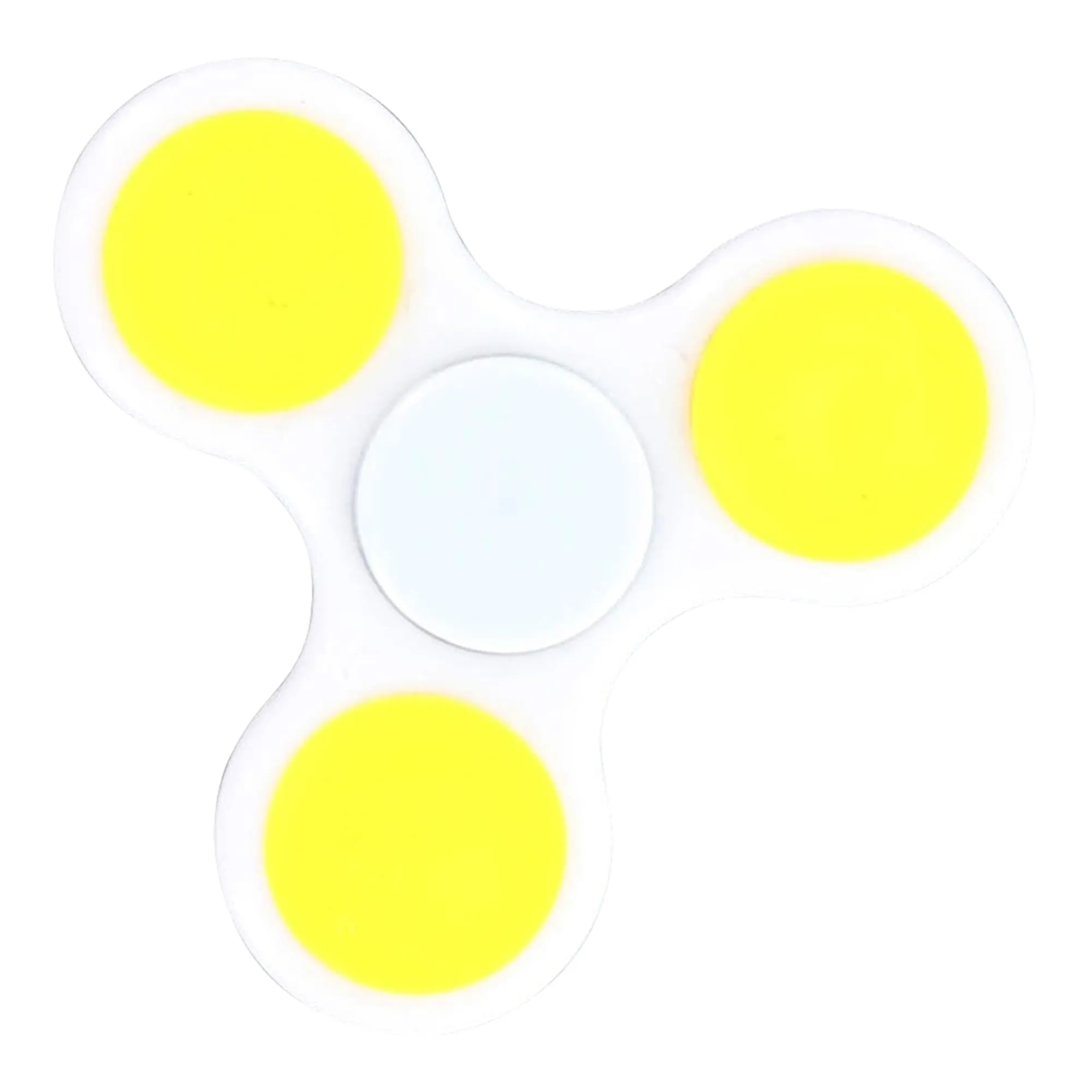 Emoji Solid Color Fidget Spinner | White with Wink/Tongue