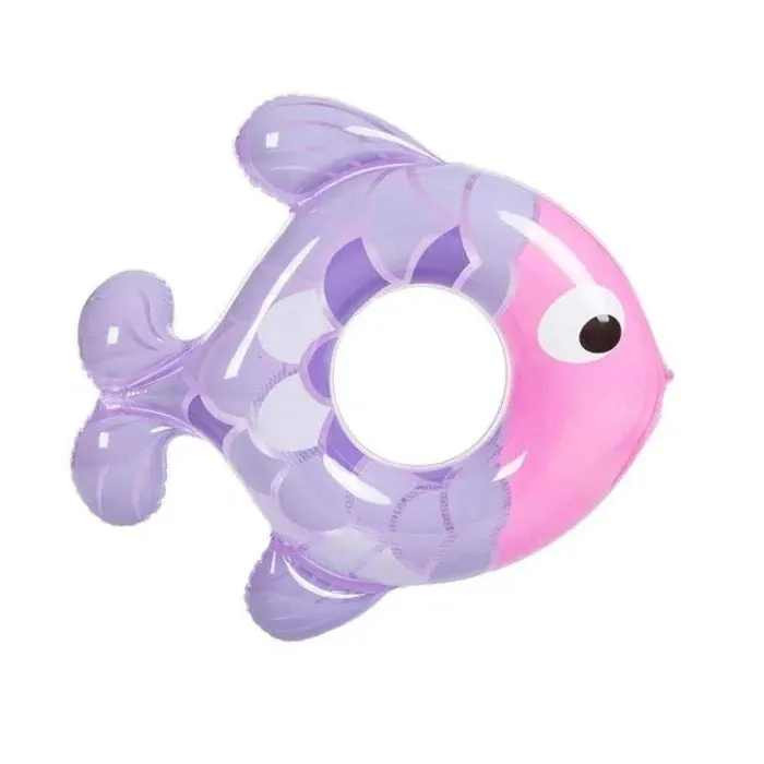 Fish Shape Kids Swimming Ring Seat Boat (Random) - H03048