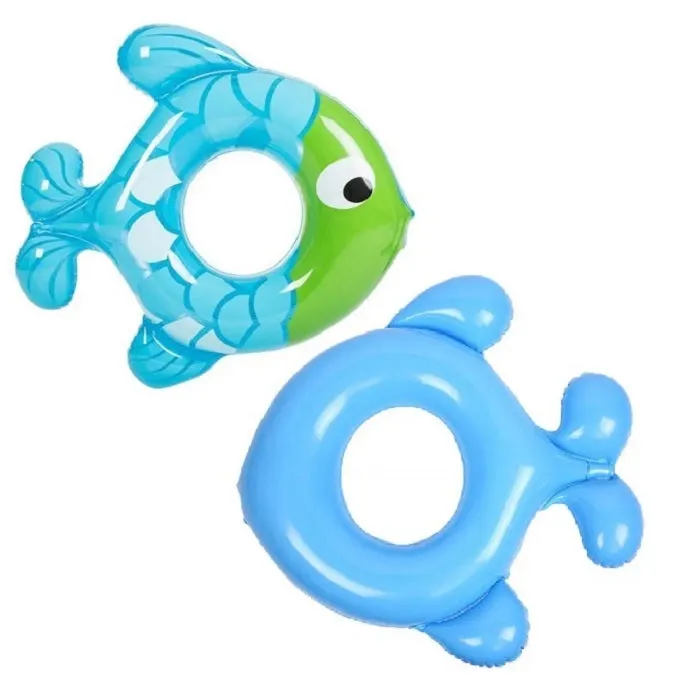 Fish Shape Kids Swimming Ring Seat Boat (Random) - H03048