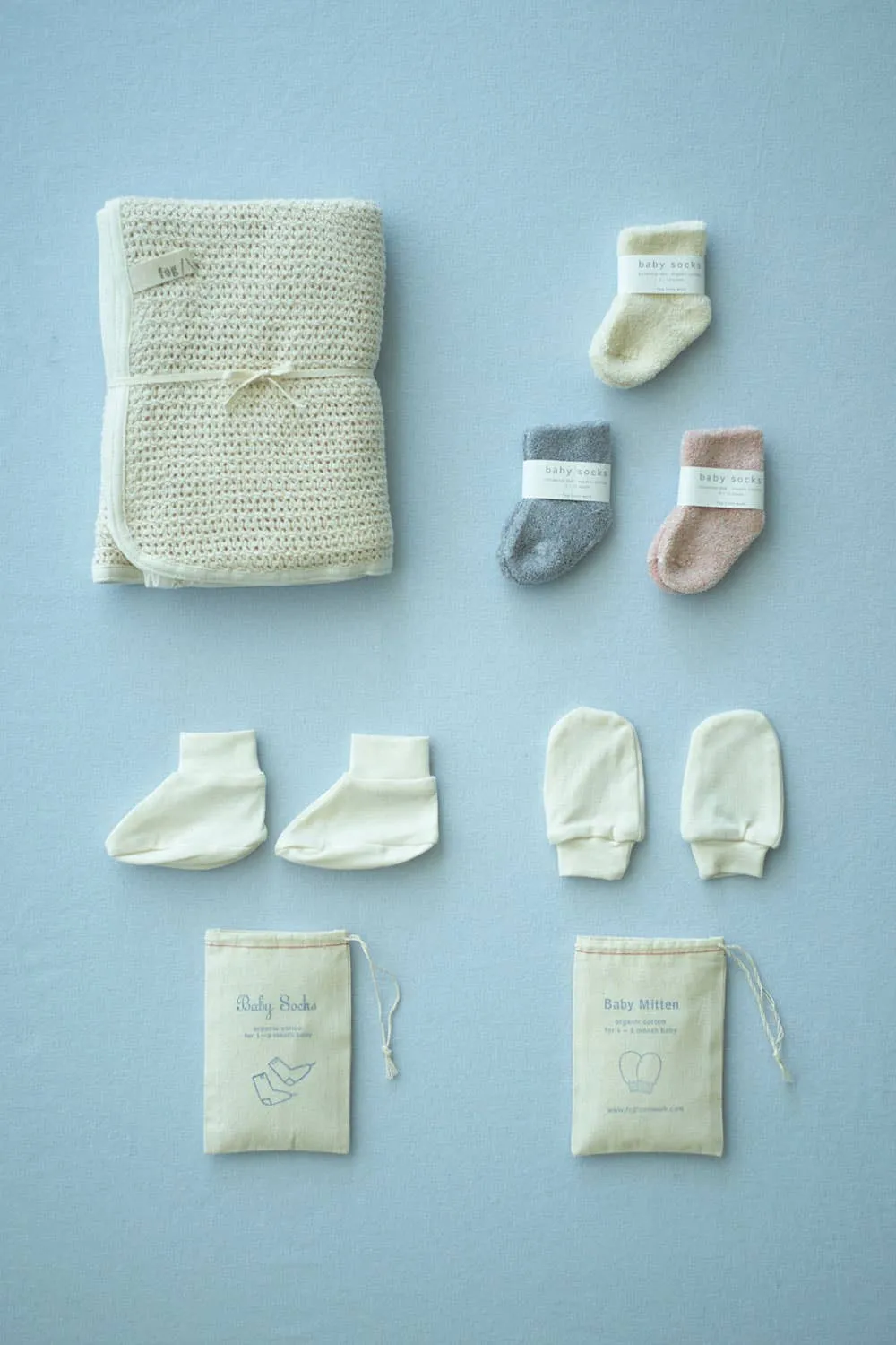 Fog Linen Baby Mittens