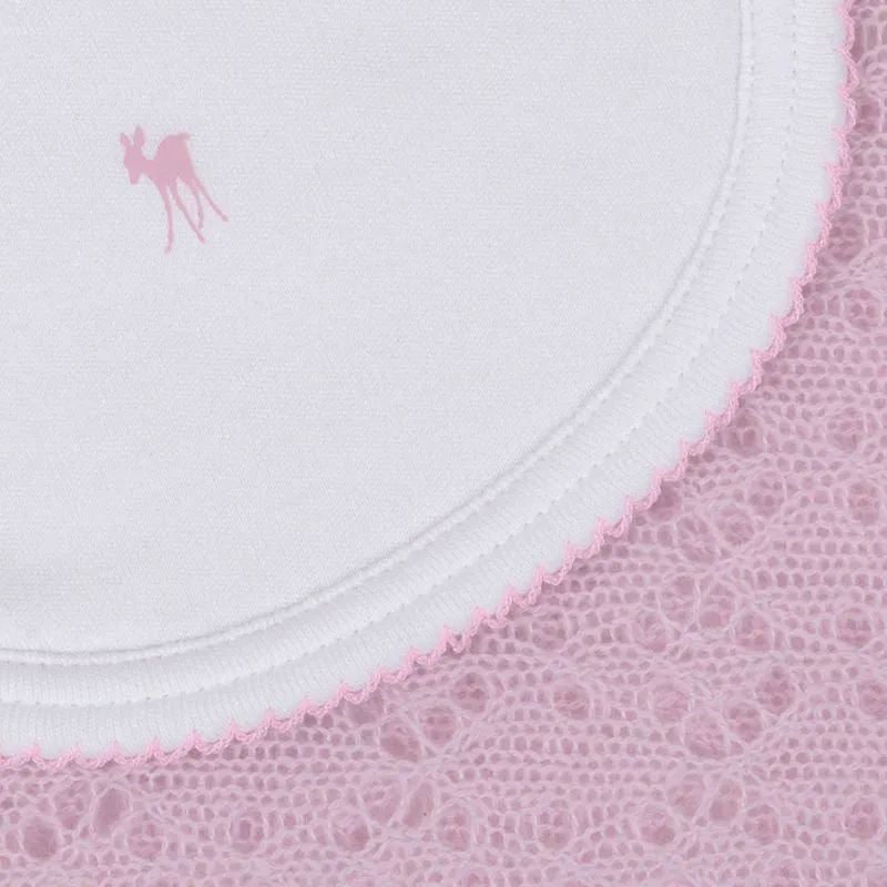 G.H.Hurt & Son Baby Fawn Bib (One Size) - Pink