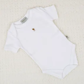 G.H.Hurt & Son Baby Fawn Bodysuit - White
