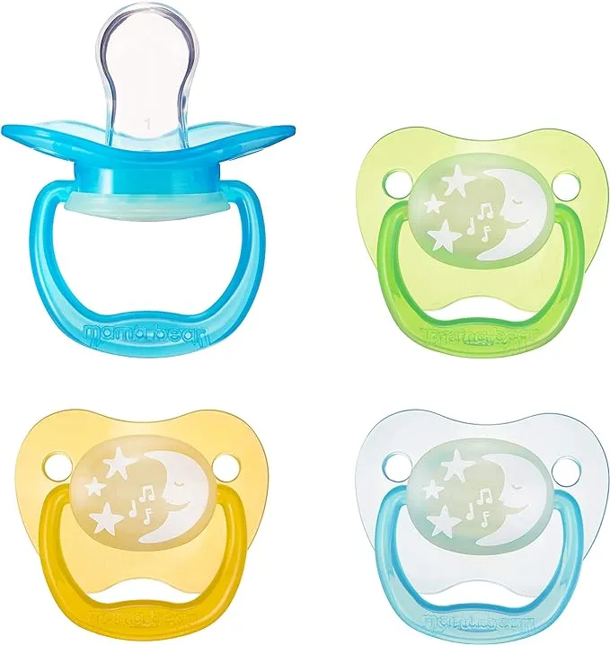 Glow-in-the-Dark Baby Pacifier, 0-6M - 4 Pack
