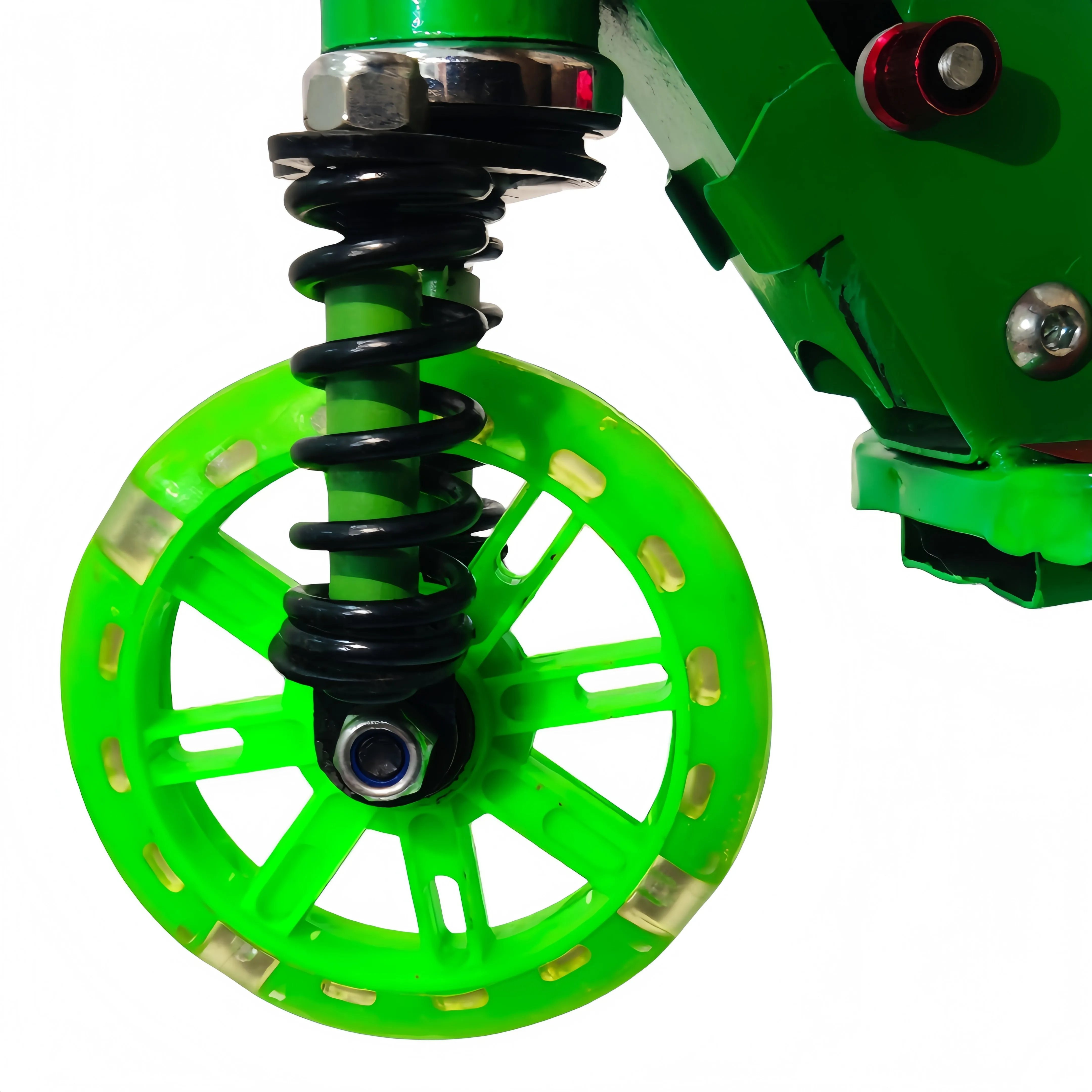 Green Adjustable 3 Wheel Foot Kick Scooter For Children Boys & Girls (3-8 Years) BCP1060C