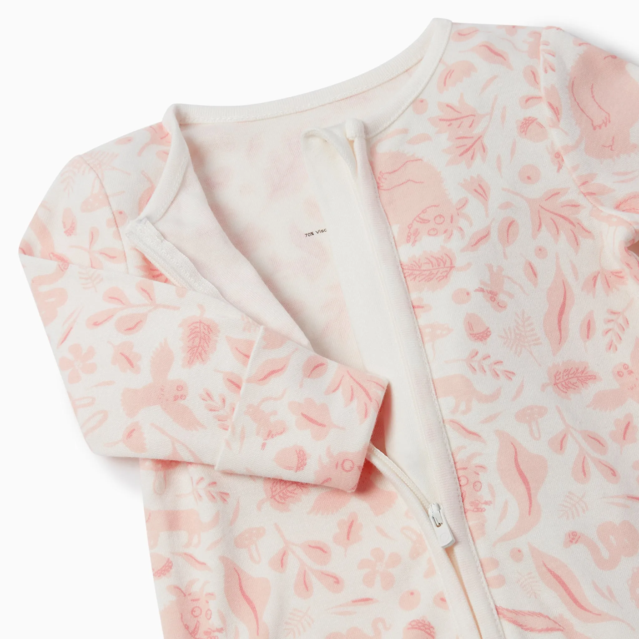 Gruffalo Foxglove Pink Zip-Up Baby Pajamas