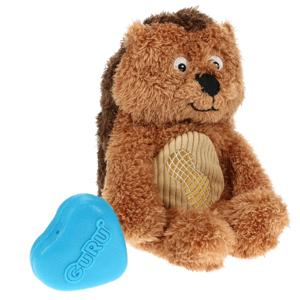 GURU Soft Scents Plush Dog Toy Hedgehog, Medium