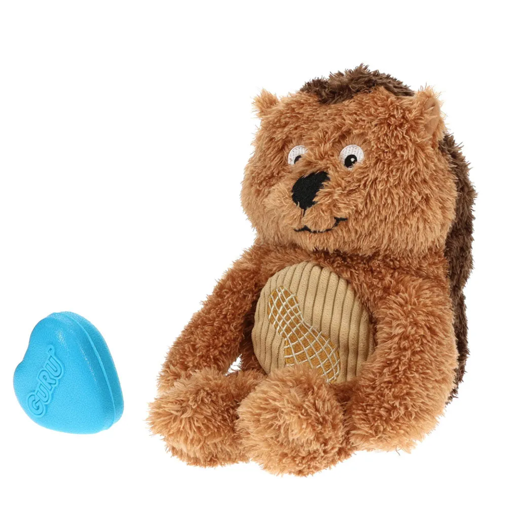 GURU Soft Scents Plush Dog Toy Hedgehog, Medium