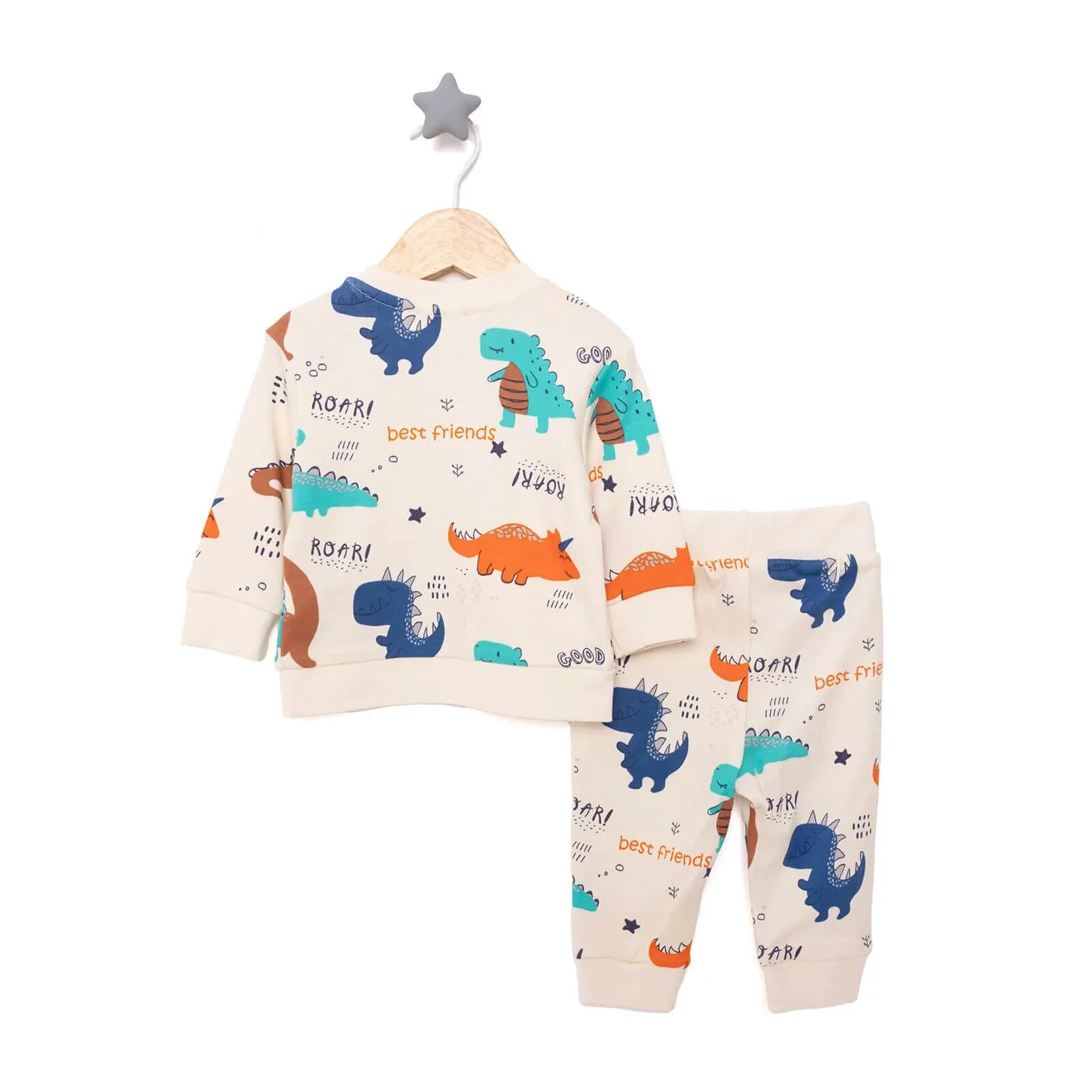 HelloBaby Baby Boy Sweatshirt Footless Bottom - Printed