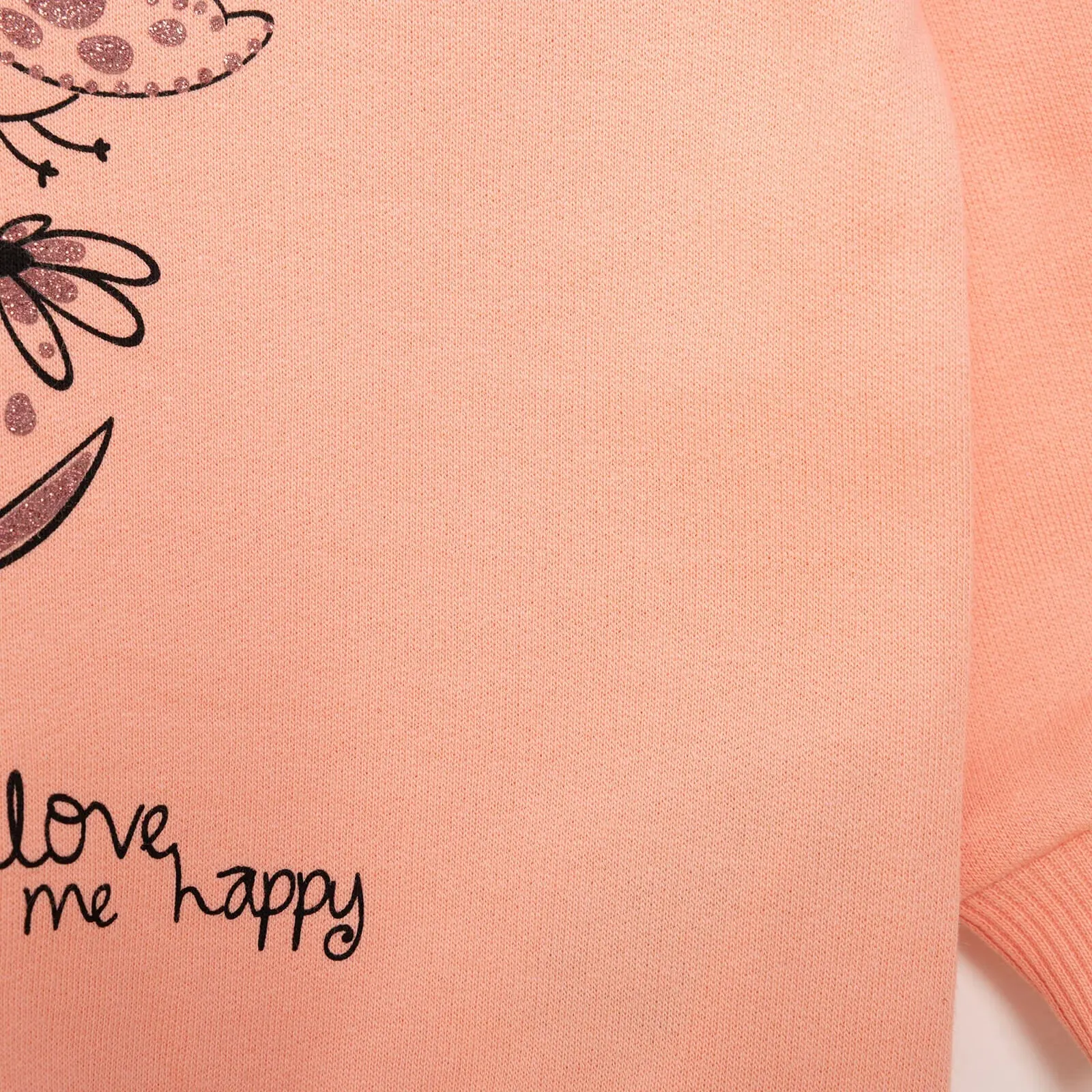 HelloBaby Baby Girl Flower Printed Sweatshirt - Pink