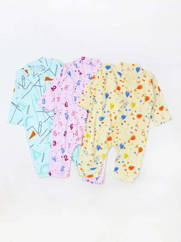 HG Pack Of 3 Newborn Gift Set 0 Mth - 3 Mths Designed without booties Multicolor & Multidesign