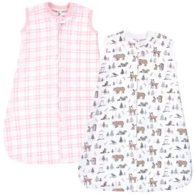 Hudson Baby Premium Quilted Sleeveless Sleeping Bag & Wearable Blanket 2 Pack