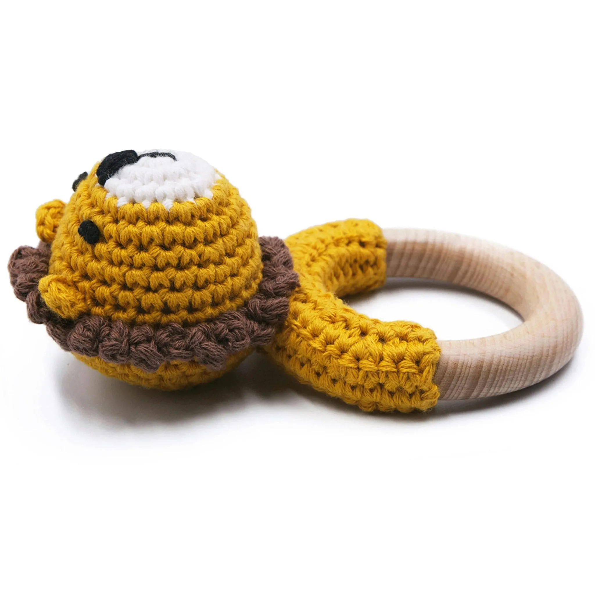 Joliecraft: Handmade Cotton Teether with Rattle – Soft & Sensory