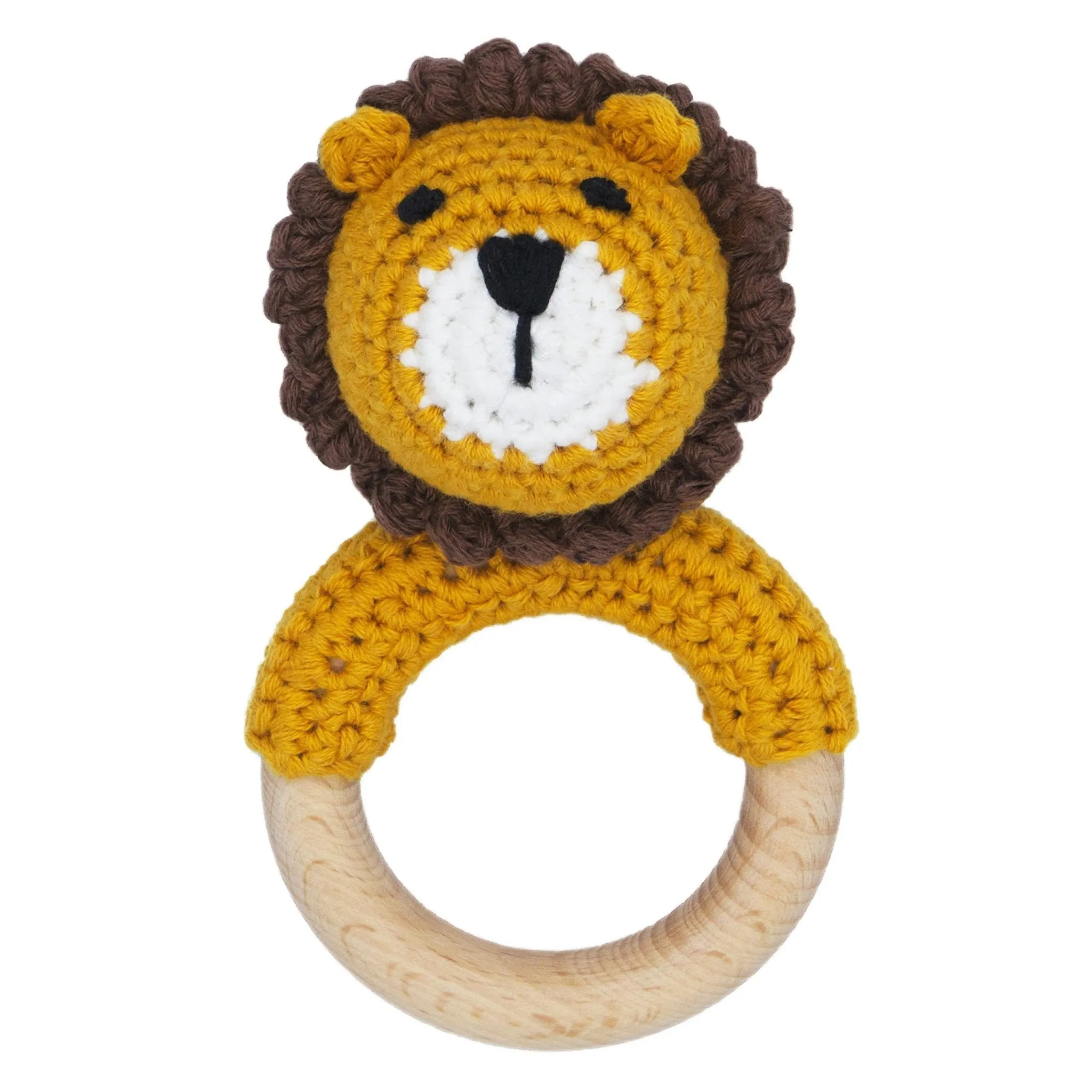 Joliecraft: Handmade Cotton Teether with Rattle – Soft & Sensory