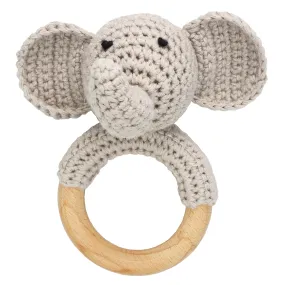 Joliecraft: Handmade Cotton Teether with Rattle – Soft & Sensory