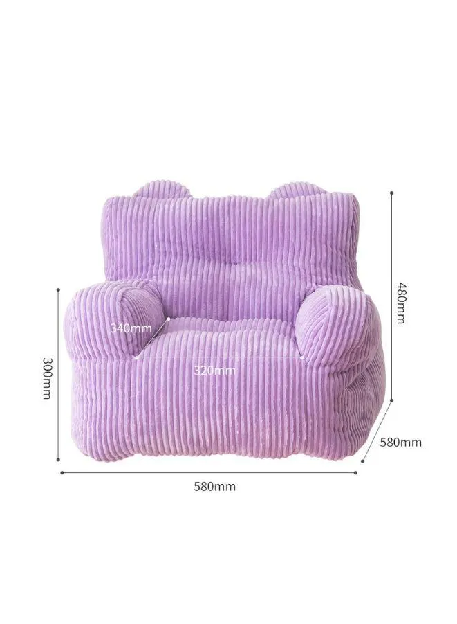 Kids Bean Bag Chair/Sofa Coudroy Fabric, Foam Filled-Green