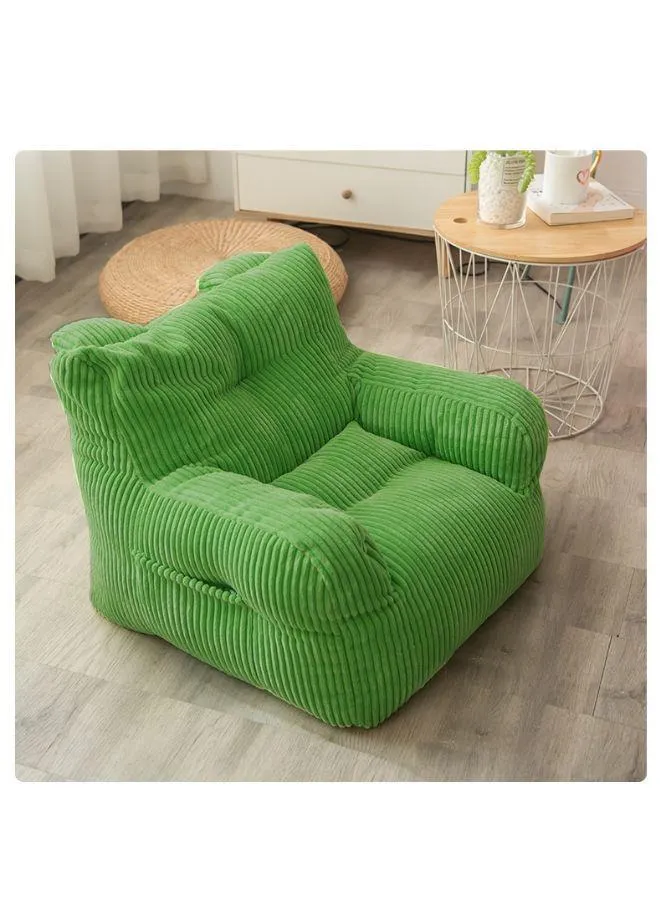 Kids Bean Bag Chair/Sofa Coudroy Fabric, Foam Filled-Green