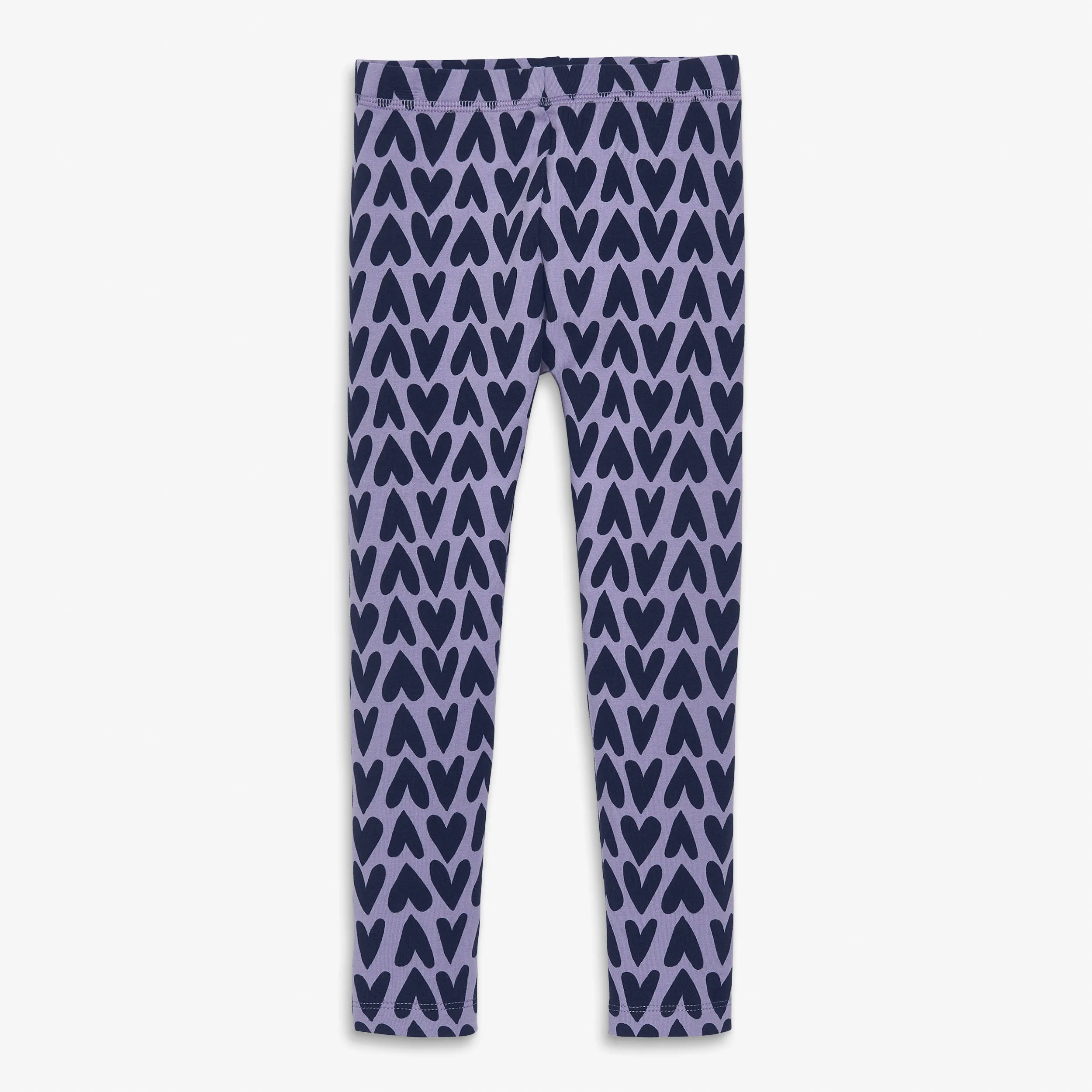 Kids french terry cozy legging in cutout heart