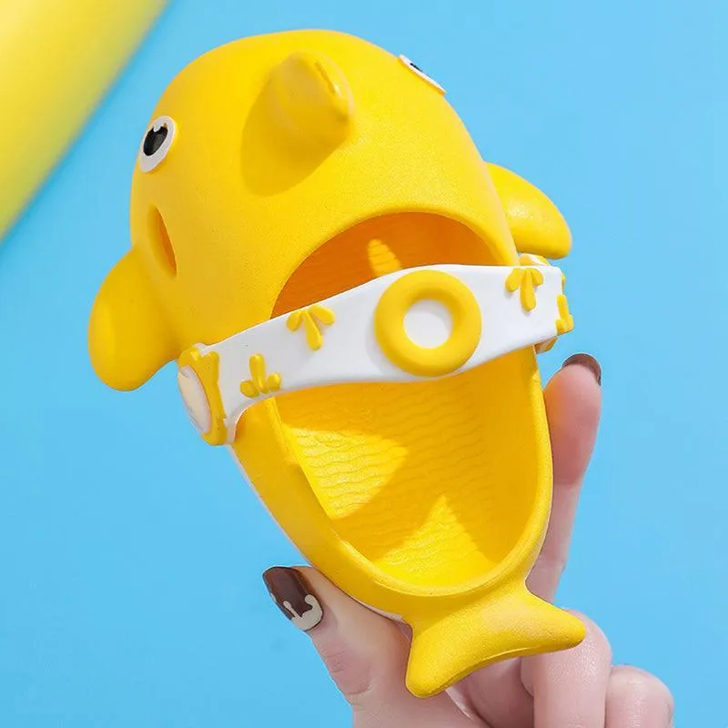 Kids Shark Non Slip Slippers