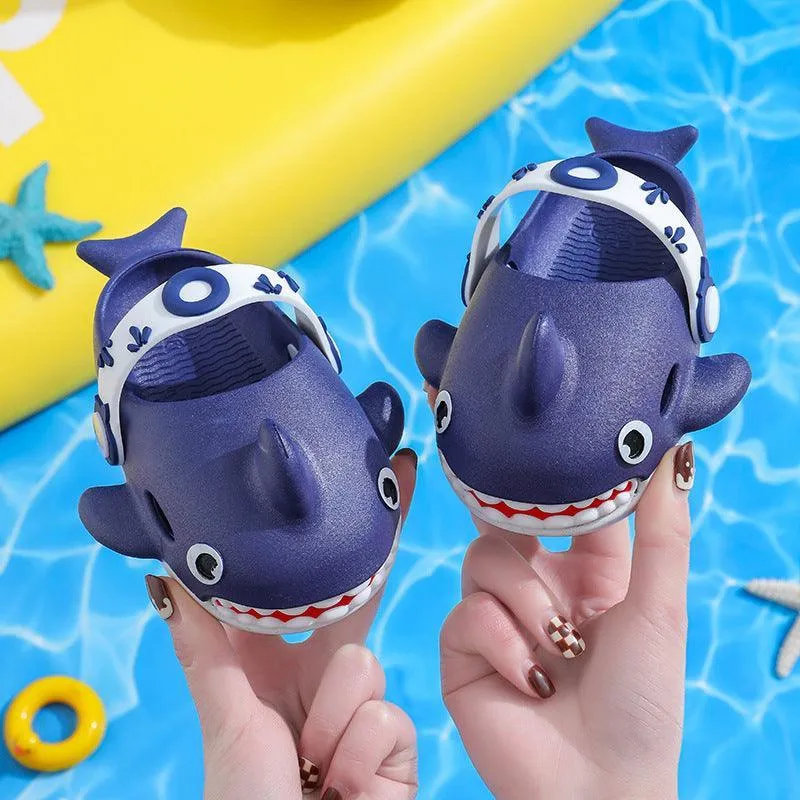 Kids Shark Non Slip Slippers