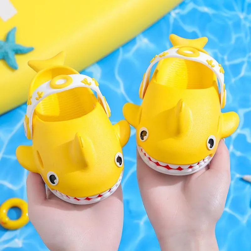 Kids Shark Non Slip Slippers