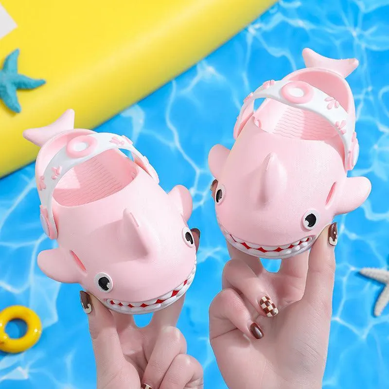 Kids Shark Non Slip Slippers