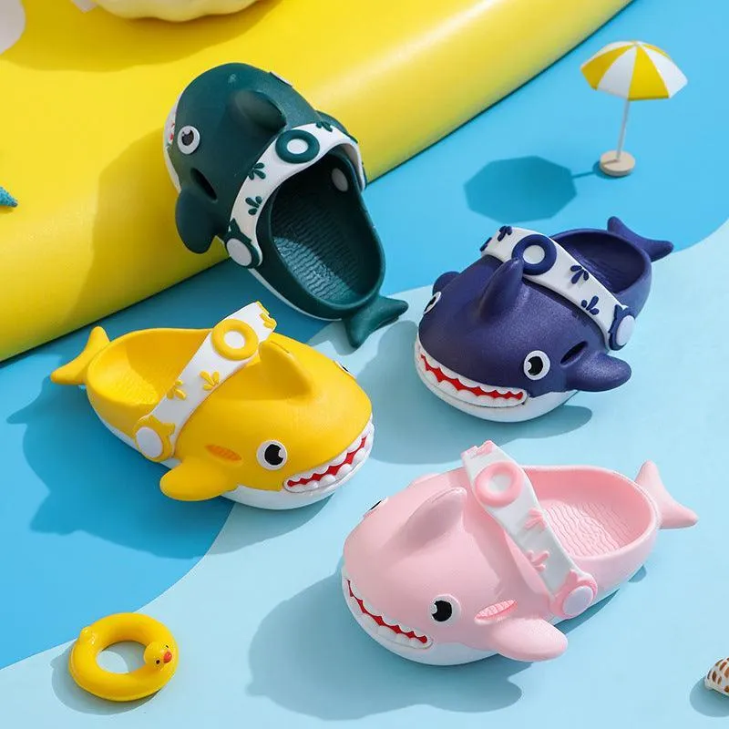 Kids Shark Non Slip Slippers