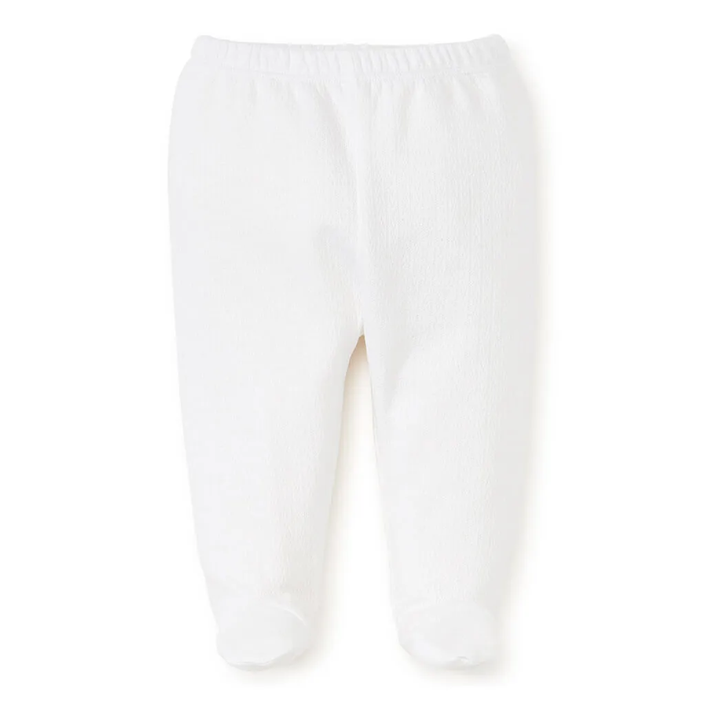 Kissy Kissy Pointelle Pants Footed White