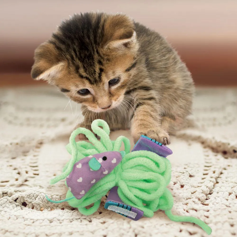 Kong Cat Toy Pull-A-Partz Yarnz Assorted Colours