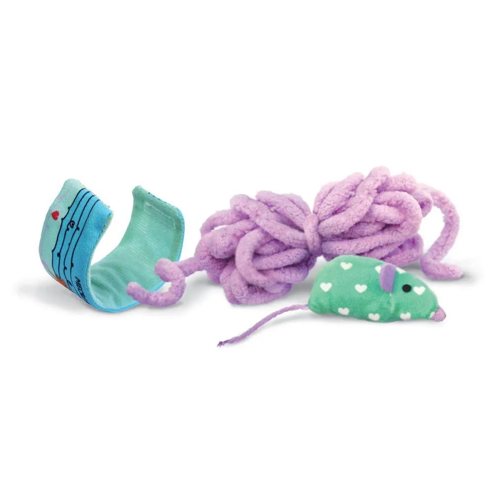 Kong Cat Toy Pull-A-Partz Yarnz Assorted Colours