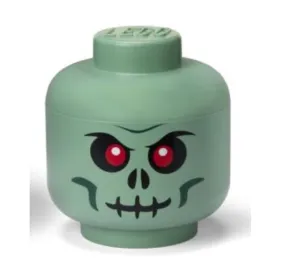 LEGO Storage Head Large Green Skeleton