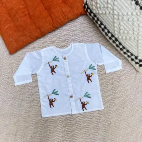 Monkey - Organic Cotton Full Sleeves Jhabla