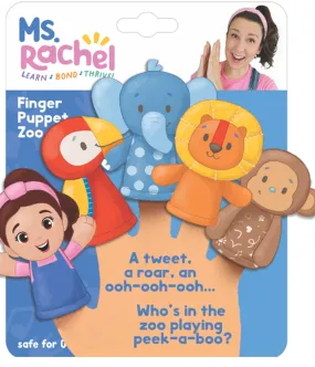 Ms. Rachel Zoo Song Finger Puppet Set