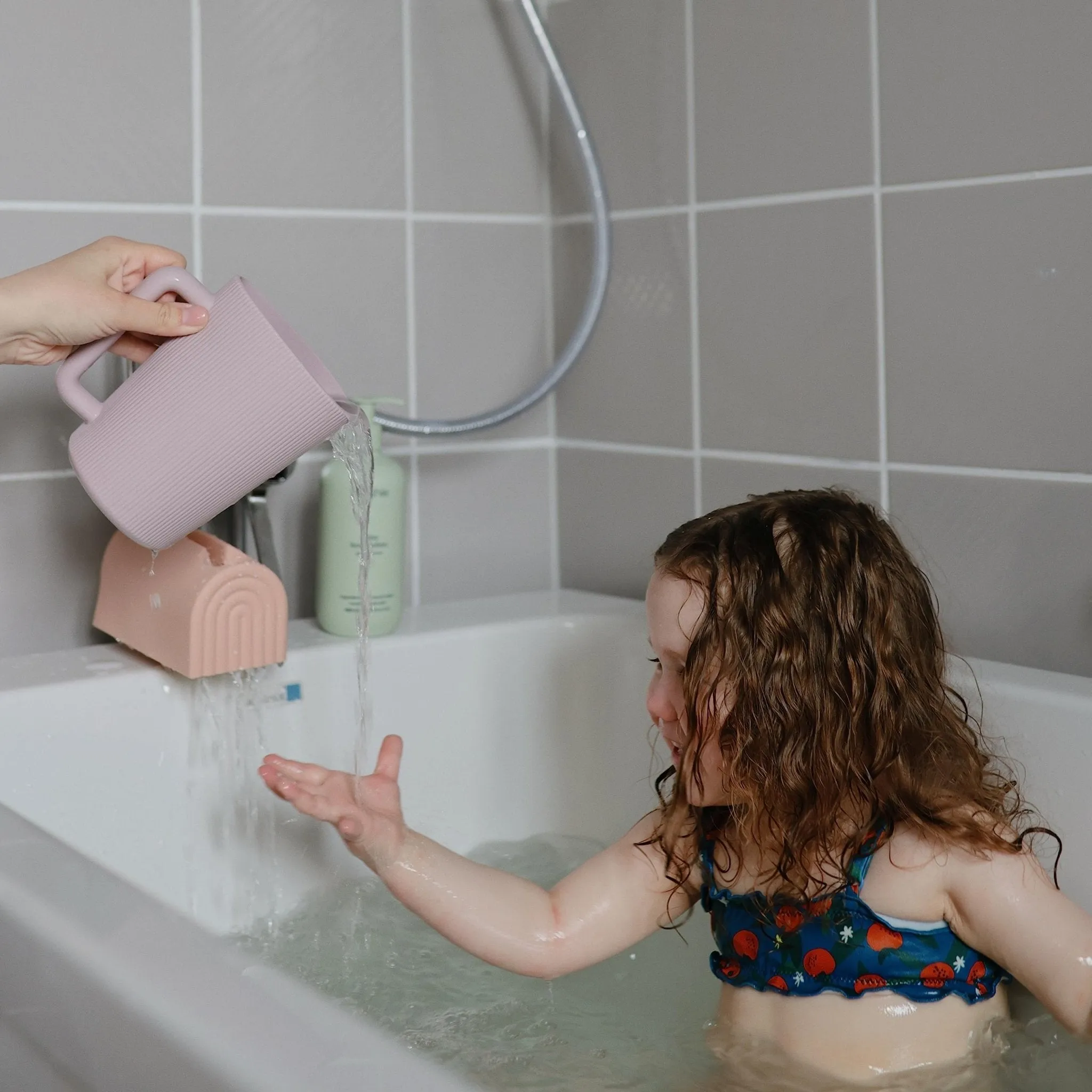 mushie: 100% Food Grade Silicone Baby Bath Rinse Cup For Kids