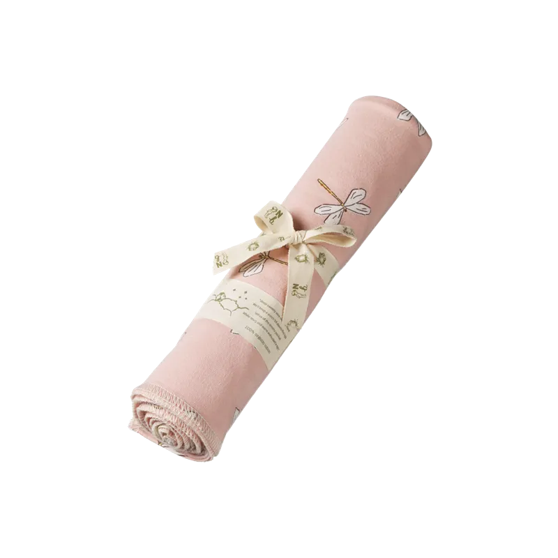 Nature Baby - Cotton Wrap - Dragonfly Lily Print