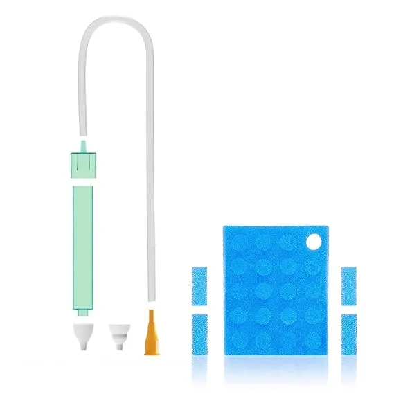 Newborn Congestion Relief: Baby Nasal Aspirator with Filters & Silicone Tips – Safe & Effective Nasal Congestion Relief