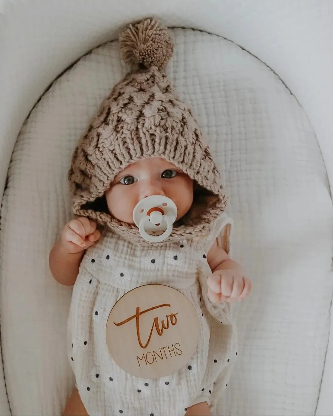 Noelle Knit Beanie in Light Brown