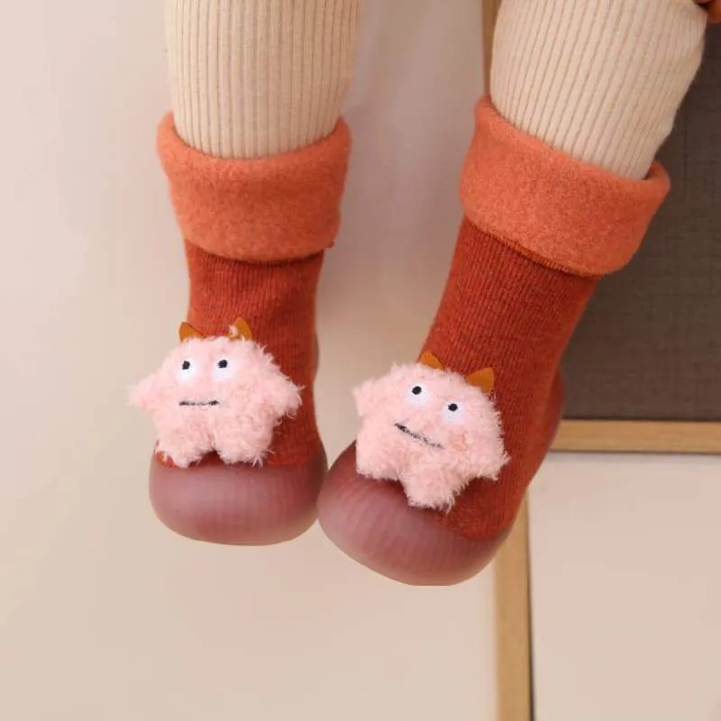 Non-Slip Baby Sock Shoes - Warm Monsters