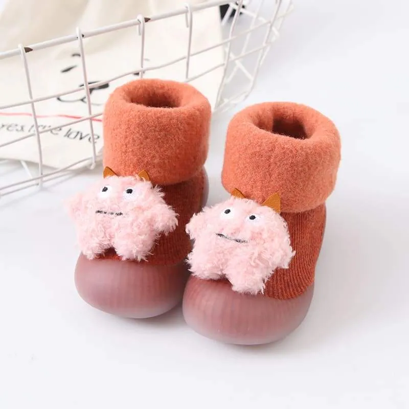 Non-Slip Baby Sock Shoes - Warm Monsters