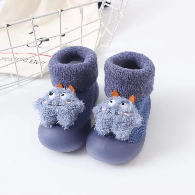 Non-Slip Baby Sock Shoes - Warm Monsters