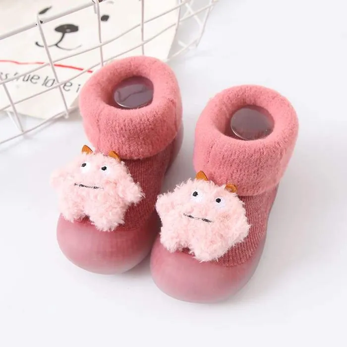 Non-Slip Baby Sock Shoes - Warm Monsters
