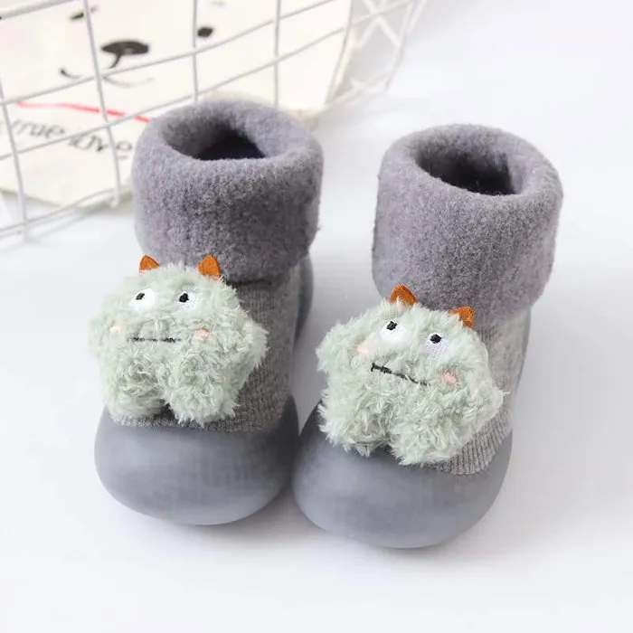 Non-Slip Baby Sock Shoes - Warm Monsters