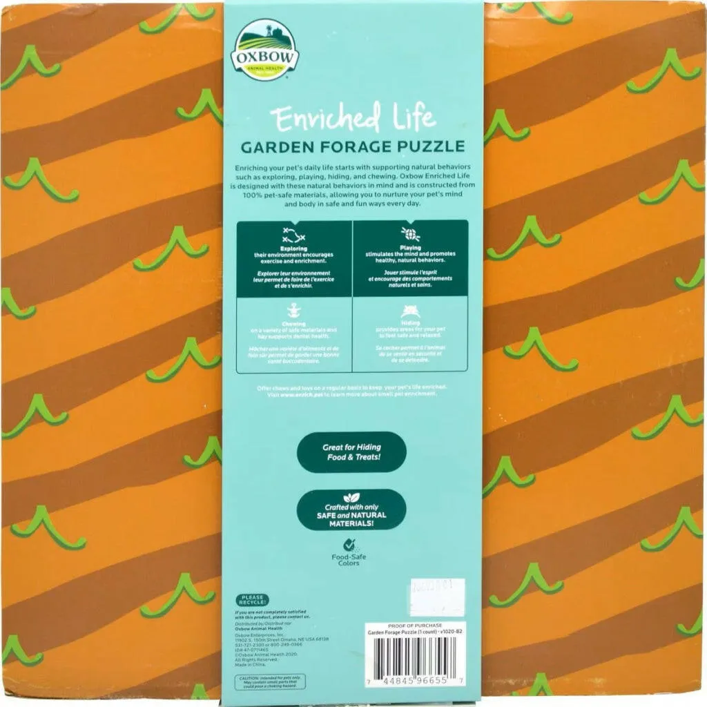 Oxbow Enriched Life Garden Forage Puzzle Toy For Small Animal