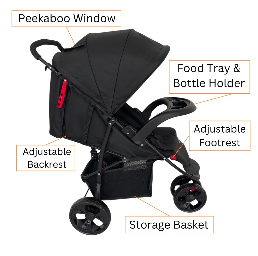 Preorder - Baby Way Explorer 3-Wheeler Stroller with Food Tray