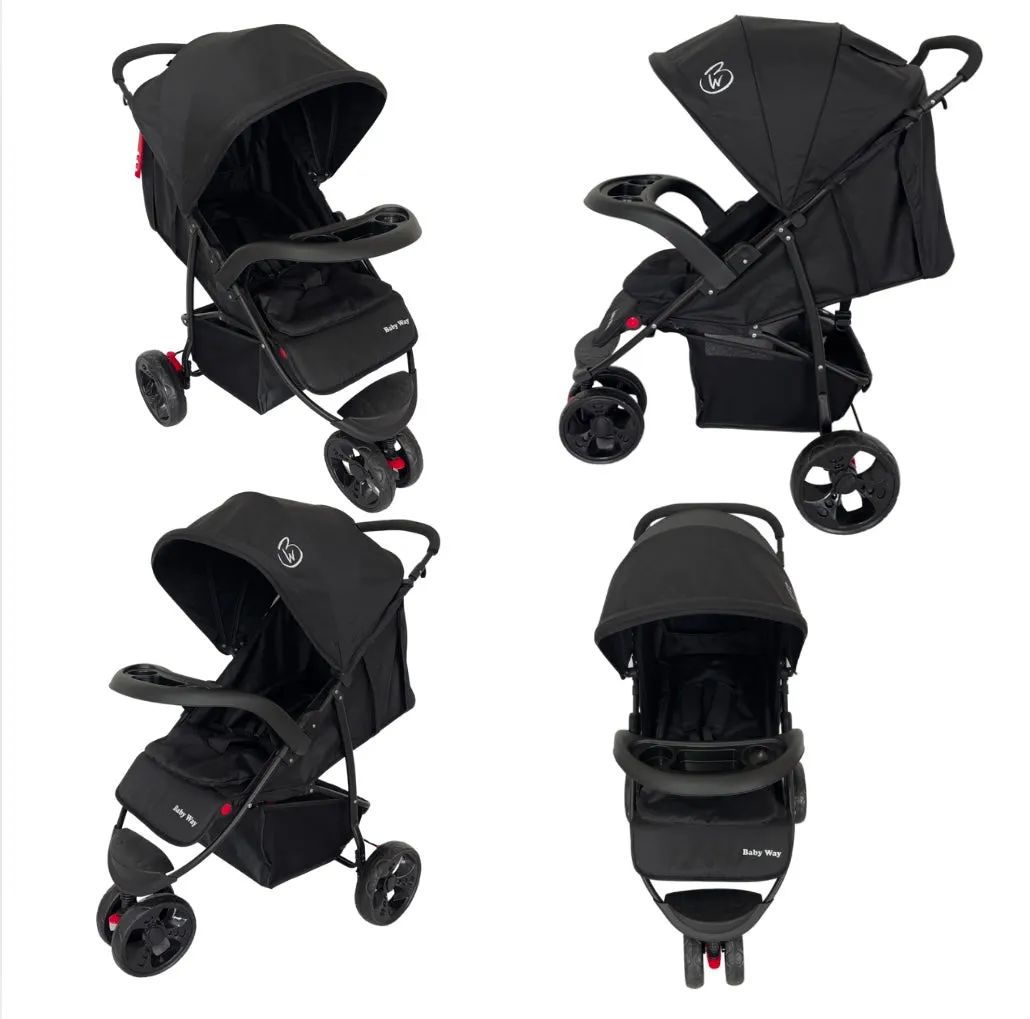 Preorder - Baby Way Explorer 3-Wheeler Stroller with Food Tray