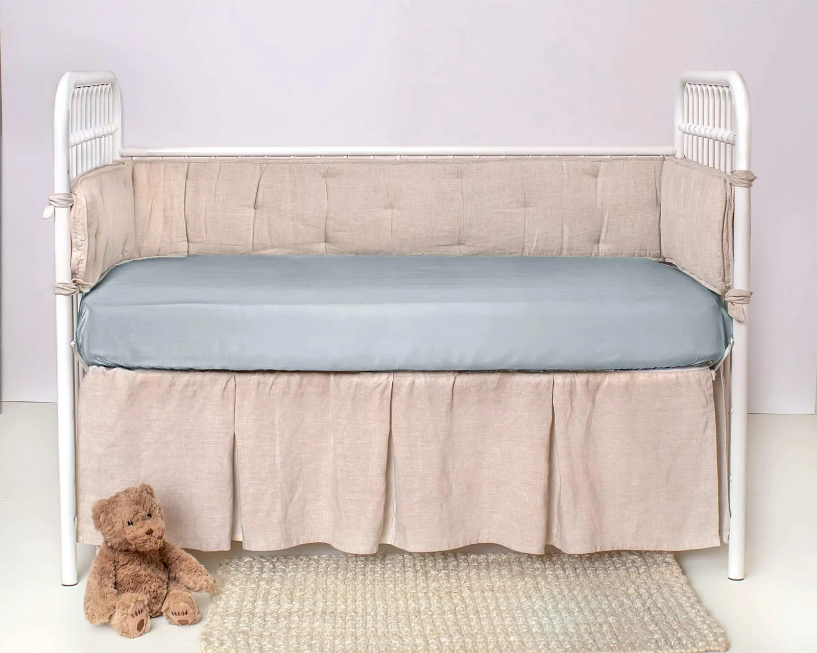 PURE BAMBOO: 100% Organic Viscose Derived from Bamboo Baby Crib Fitted Sheet