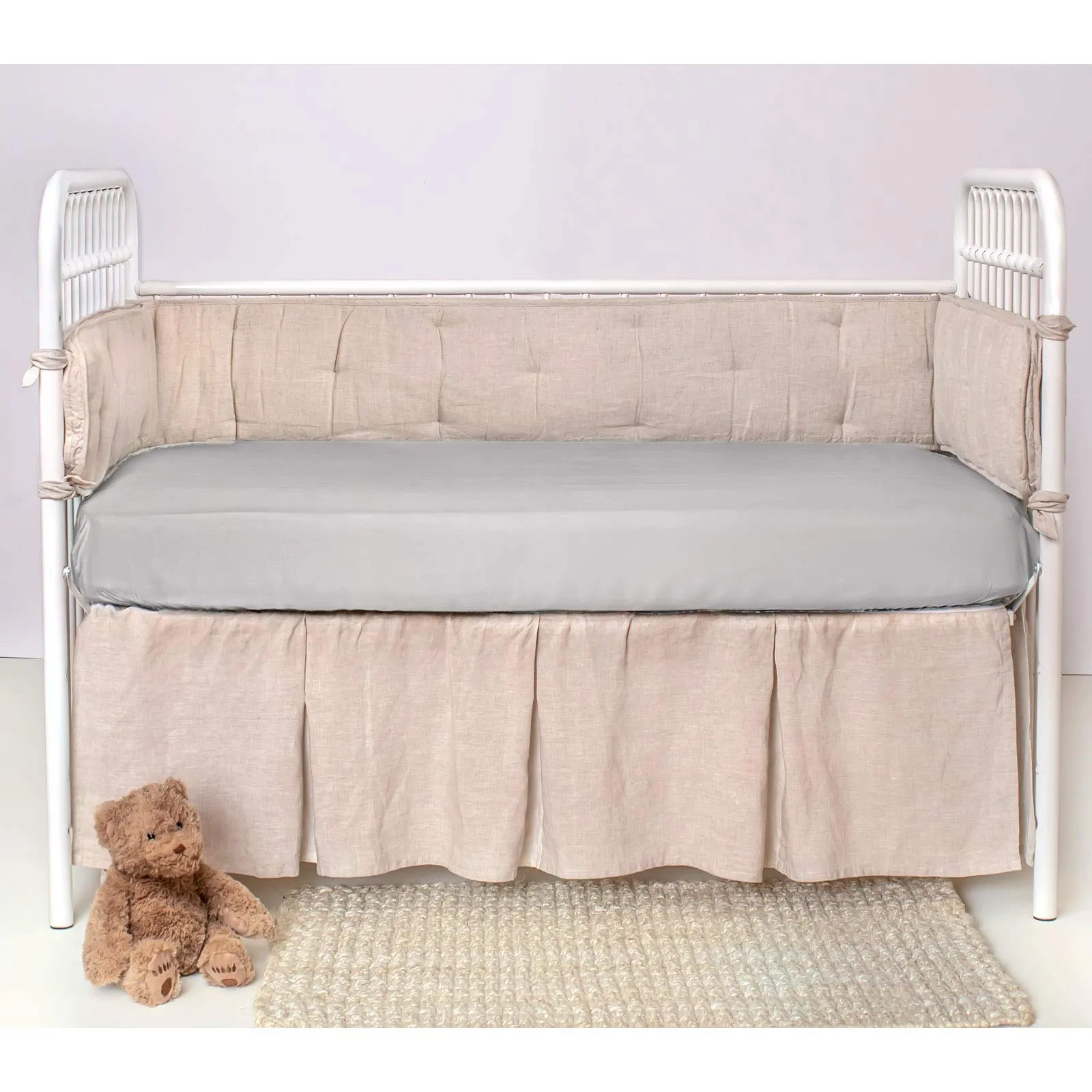 PURE BAMBOO: 100% Organic Viscose Derived from Bamboo Baby Crib Fitted Sheet