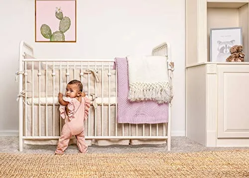 PURE BAMBOO: 100% Organic Viscose Derived from Bamboo Baby Crib Fitted Sheet